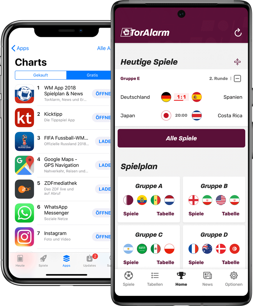 TorAlarm App - Erster Platz in App-Stores